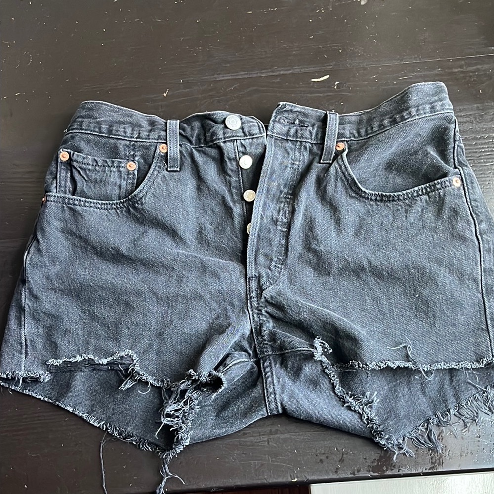 Levi's Black Jean Shorts (Women's) Barely worn